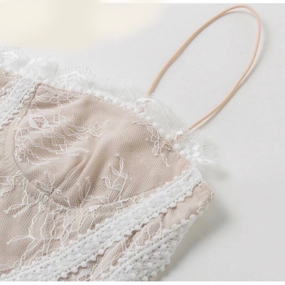 SOLD OUT Romantic Eyelash Lace Embroidered Sheer Maxi Dress - Picture 5 of 6